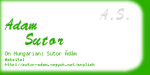 adam sutor business card
